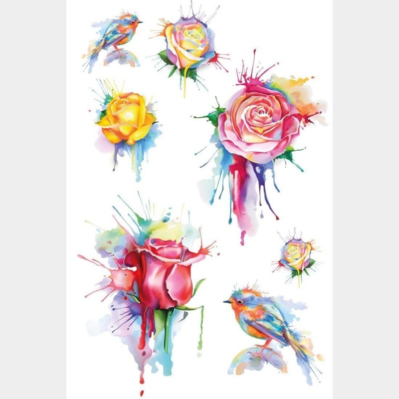 Poster Decorativo Floral Artístico N015269 - Papel na Parede