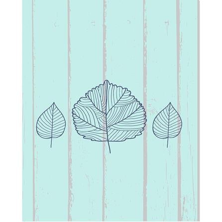 Poster Decorativo Folhas Natureza Listrado 6543513215 - Papel na Parede