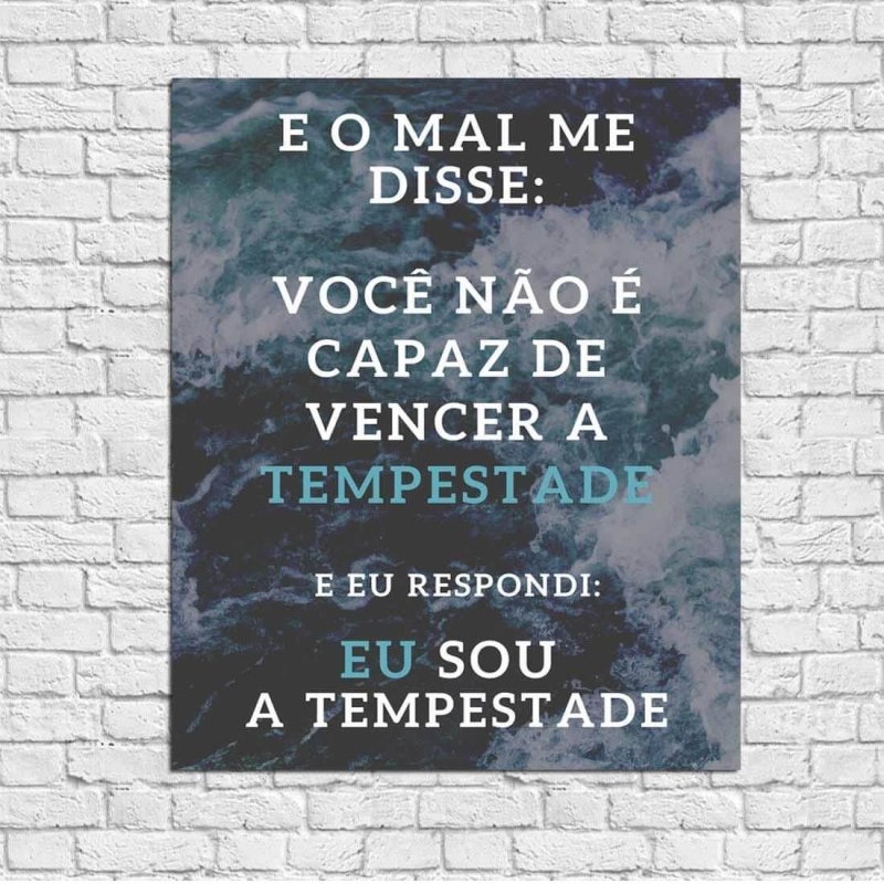 Poster Decorativo Frase Motivacional 06080 - Papel na Parede