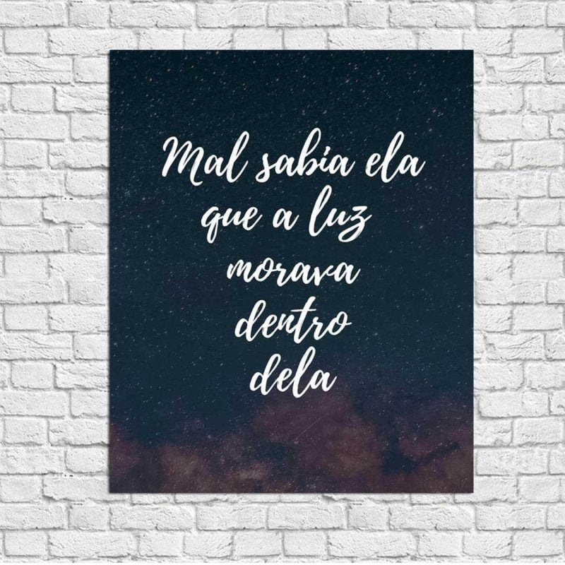 Poster Decorativo Frase Tumblr 5075 - Papel na Parede