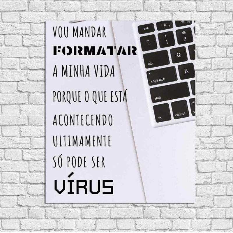 Poster Decorativo Frase Vida Melhor 05080 - Papel na Parede