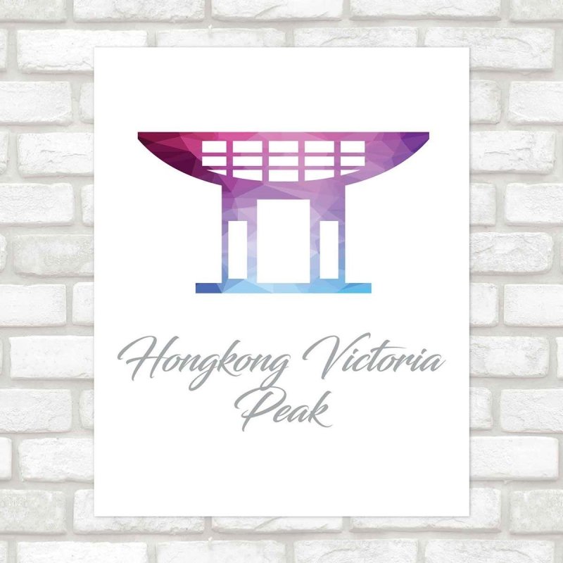 Poster Decorativo Hongkong PA091 - Papel na Parede