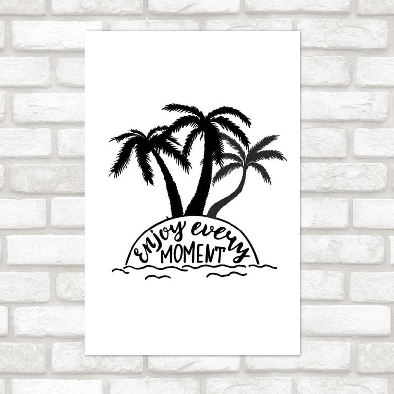 Poster Decorativo Ilha Deserta Enjoy N07295 - Papel na Parede