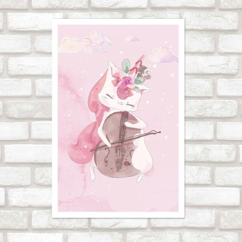 Poster Decorativo Infantil Animal Fofo N015244 - Papel na Parede