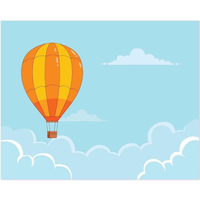 Poster Decorativo infantil balão nuvens PA025 - Papel na Parede