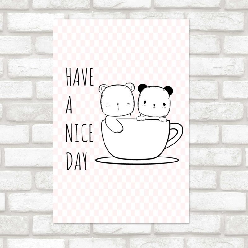 Poster Decorativo Infantil Baleia com Coroa N08298 - Papel na Parede