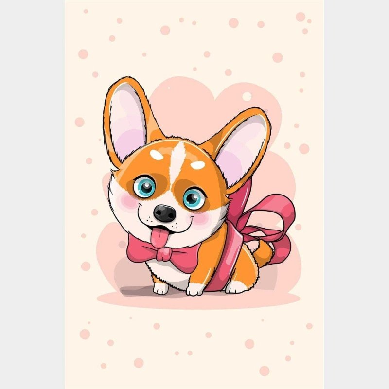 Poster Decorativo Infantil Cachorro N014228 - Papel na Parede