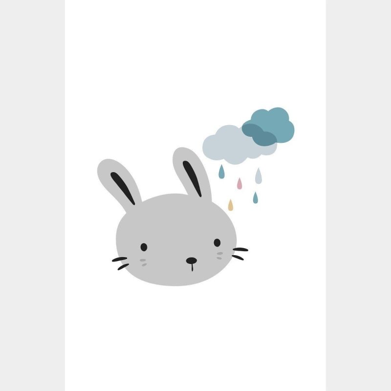 Poster Decorativo Infantil Coelhinho N016095 - Papel na Parede