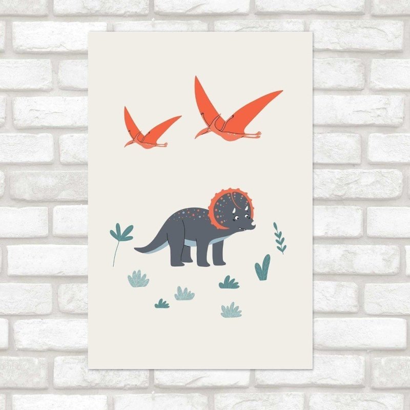 Poster Decorativo Infantil Dinossauro N014255 - Papel na Parede