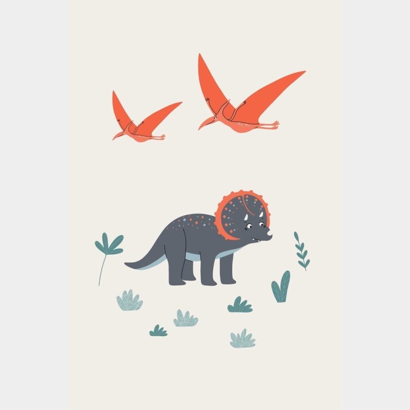 Poster Decorativo Infantil Dinossauro N014255 - Papel na Parede