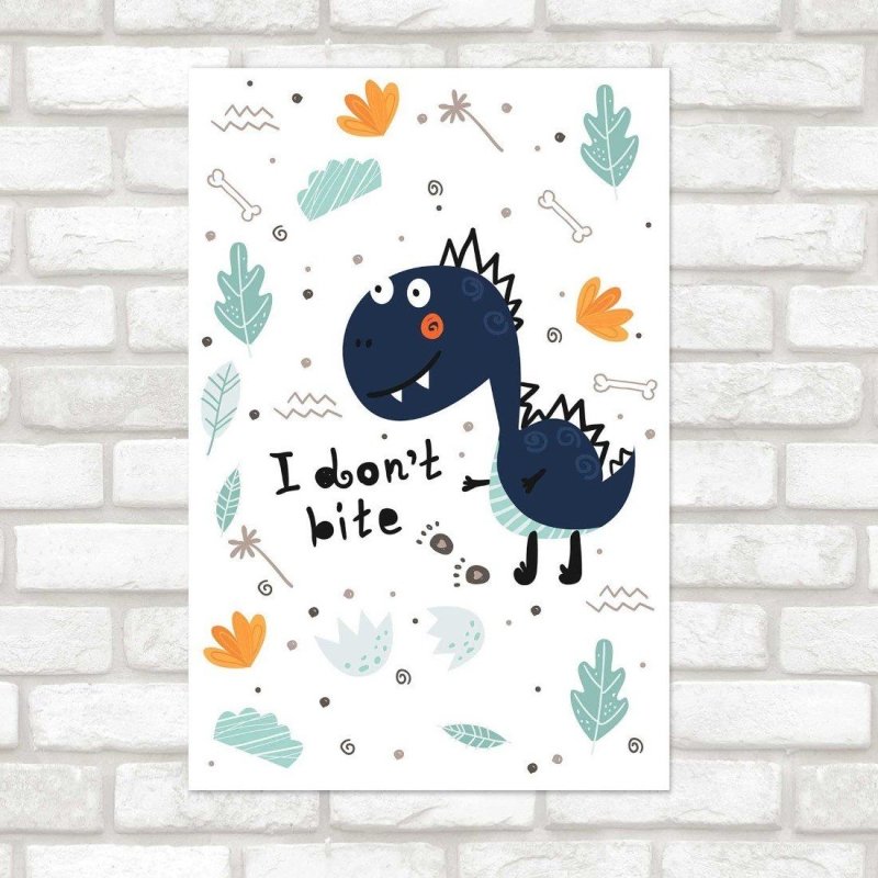 Poster Decorativo Infantil Dinossauro N014261 - Papel na Parede