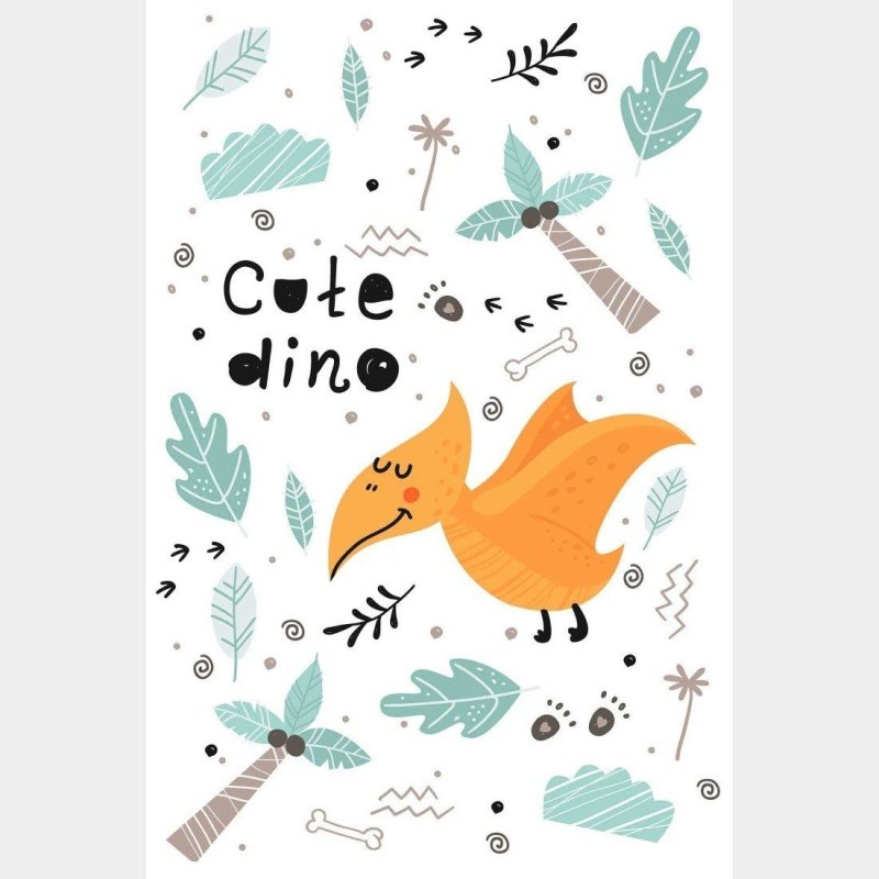 Poster Decorativo Infantil Dinossauro N014263 - Papel na Parede