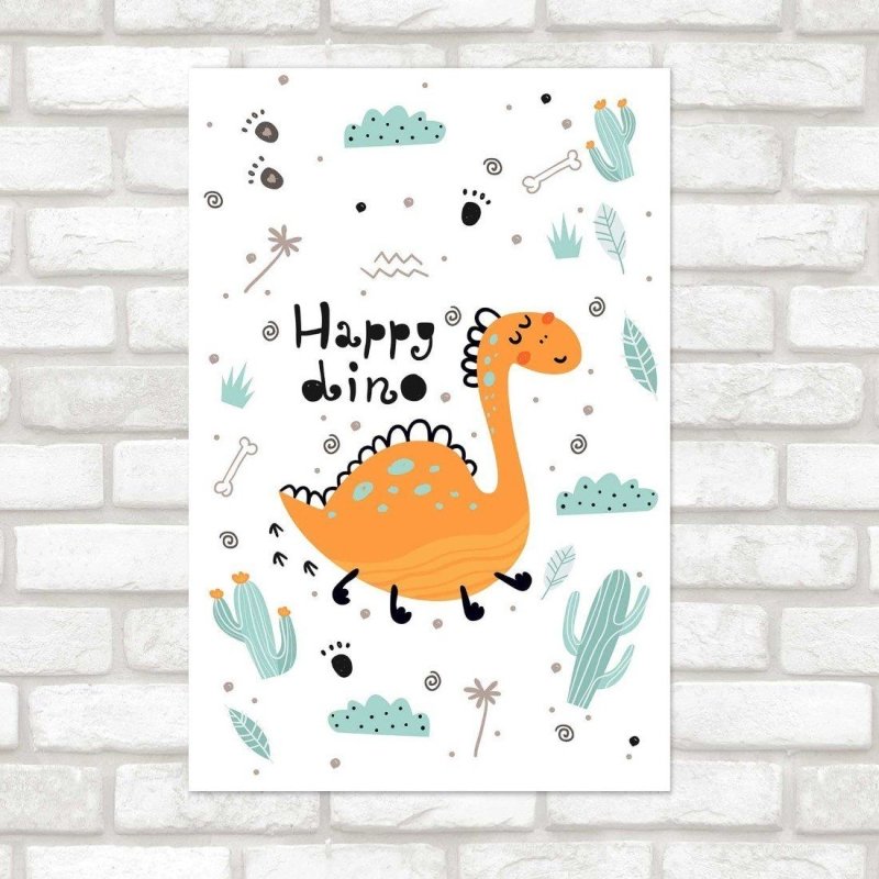 Poster Decorativo Infantil Dinossauro N014264 - Papel na Parede