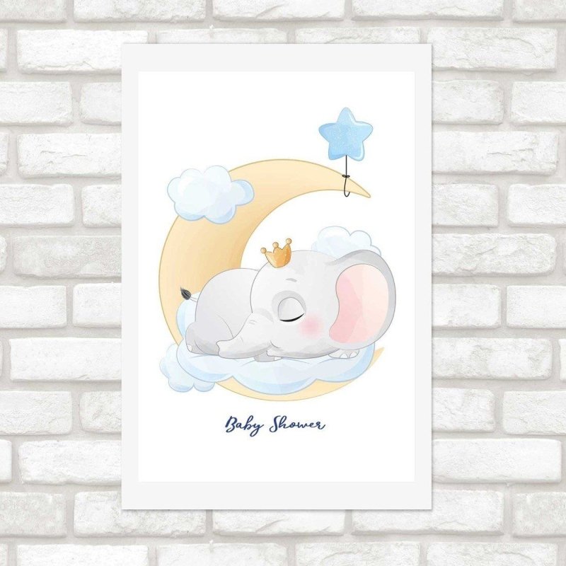 Poster Decorativo Infantil Elefante N014234 - Papel na Parede