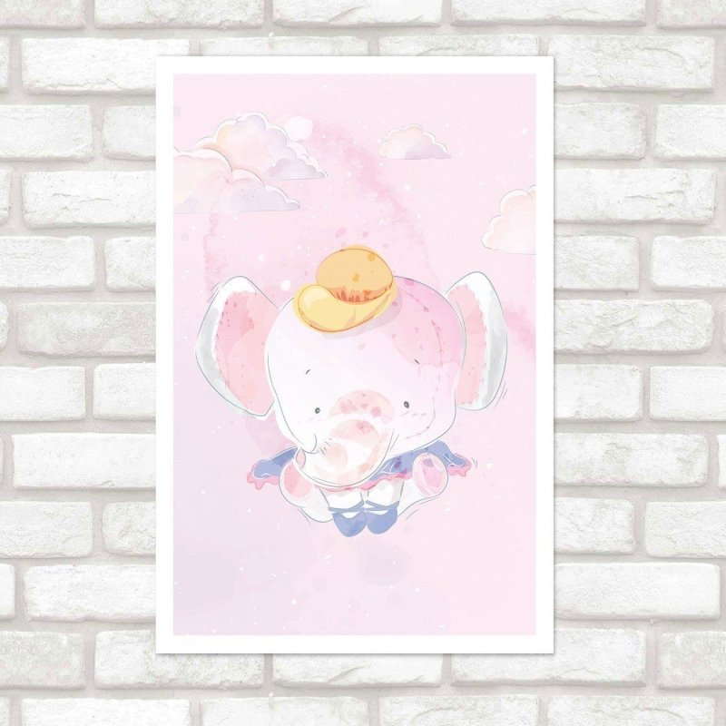 Poster Decorativo Infantil Elefante N015241 - Papel na Parede