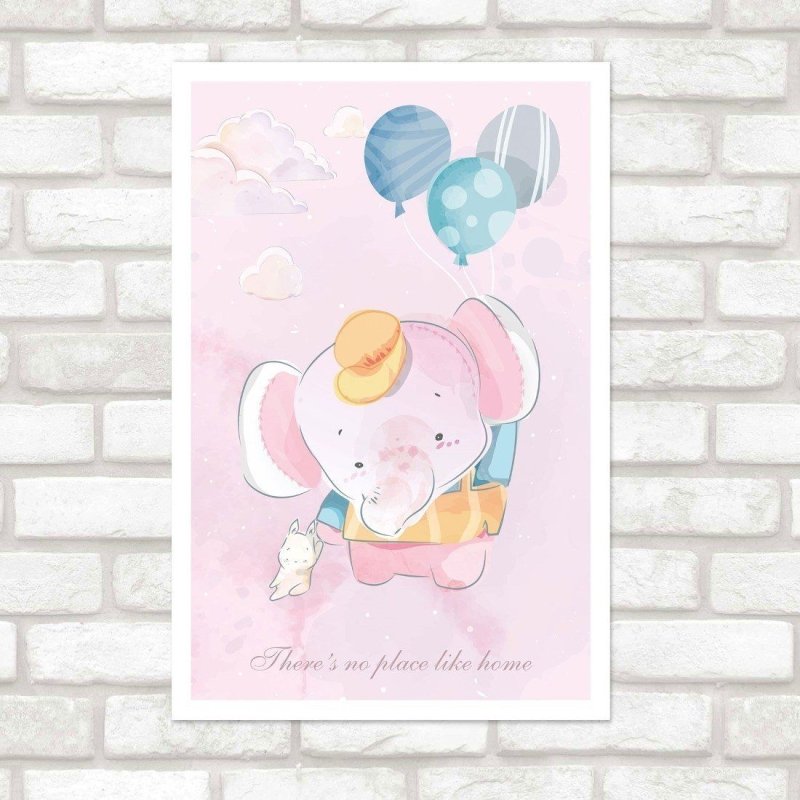 Poster Decorativo Infantil Elefante N015242 - Papel na Parede