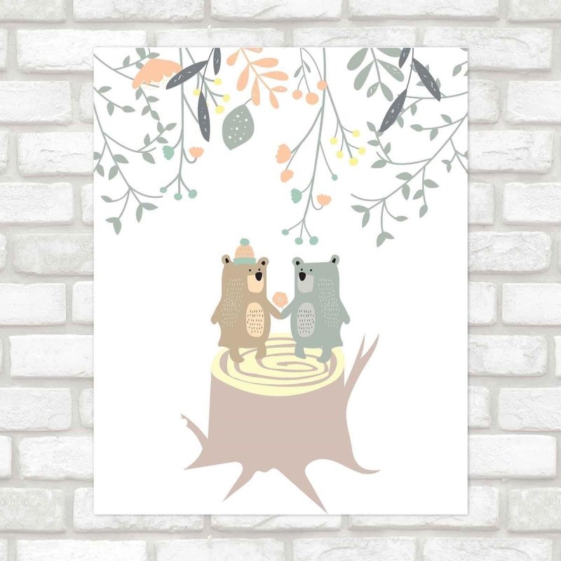 Poster Decorativo infantil floresta PA0118 - Papel na Parede