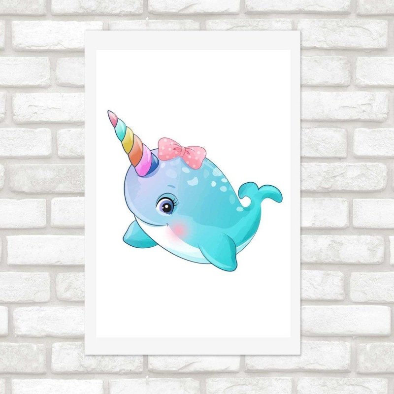 Poster Decorativo Infantil Golfinho N014239 - Papel na Parede