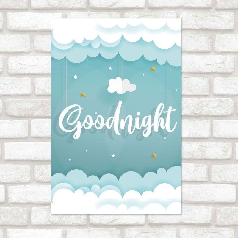 Poster Decorativo Infantil Goodnight N015248 - Papel na Parede