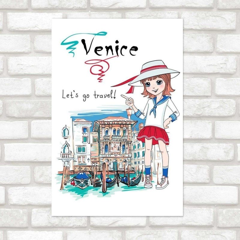 Poster Decorativo Infantil Itália N014232 - Papel na Parede