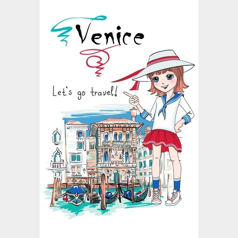 Poster Decorativo Infantil Itália N014232 - Papel na Parede