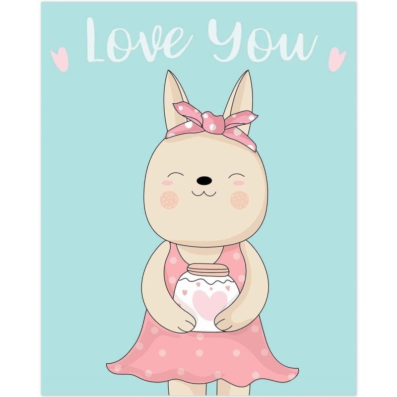 Poster Decorativo infantil love you PA042 - Papel na Parede