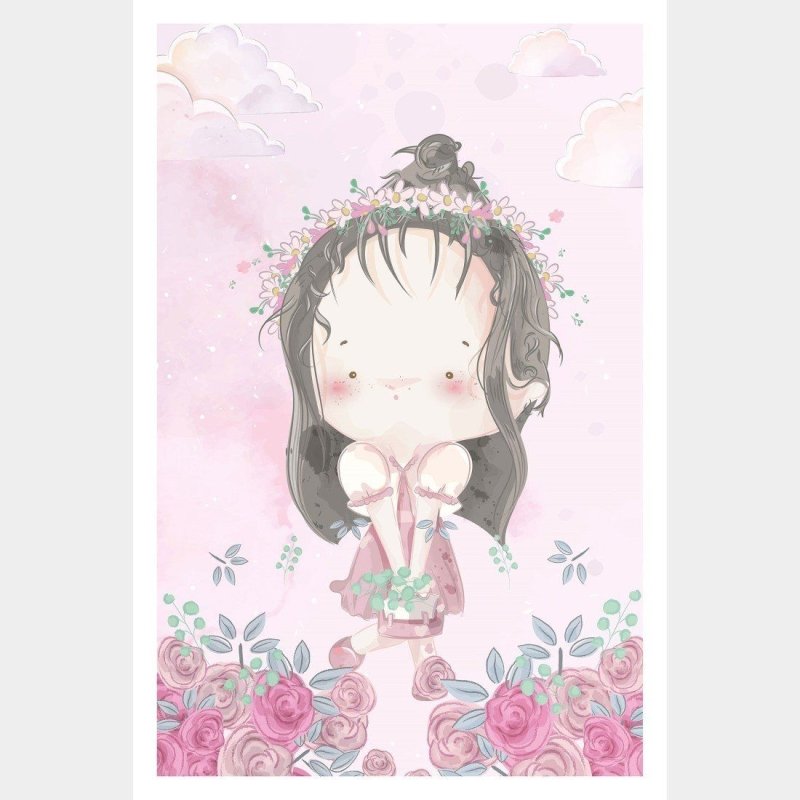 Poster Decorativo Infantil Menina N015240 - Papel na Parede