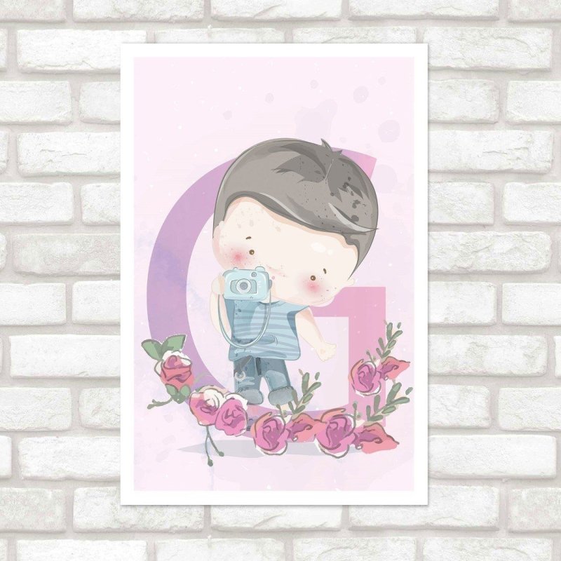 Poster Decorativo Infantil Menino N015239 - Papel na Parede