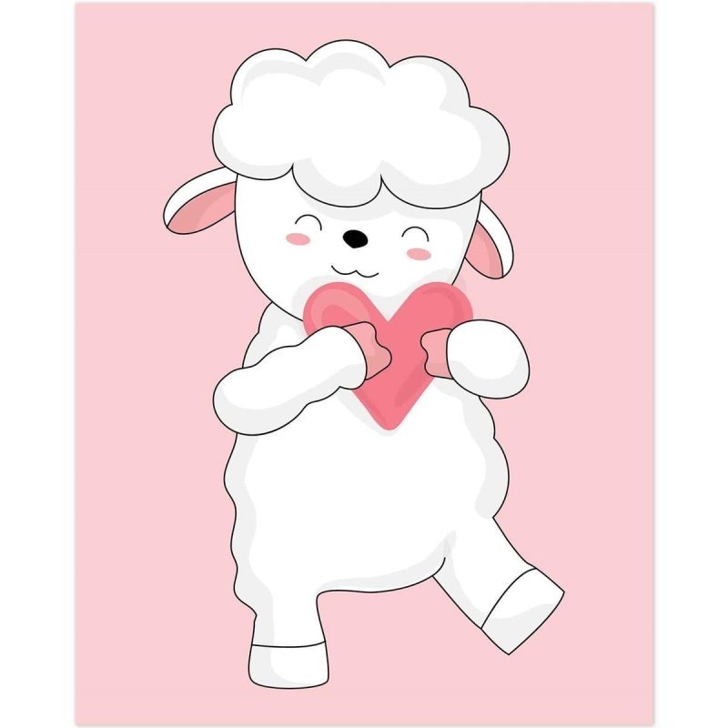 Poster Decorativo infantil ovelhinha PA050 - Papel na Parede