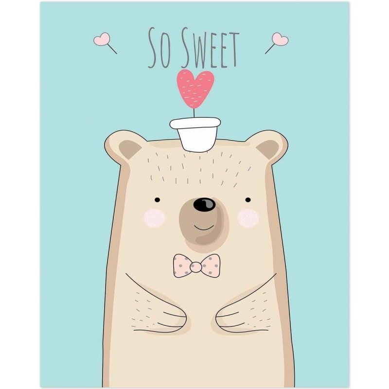 Poster Decorativo infantil so sweet PA044 - Papel na Parede