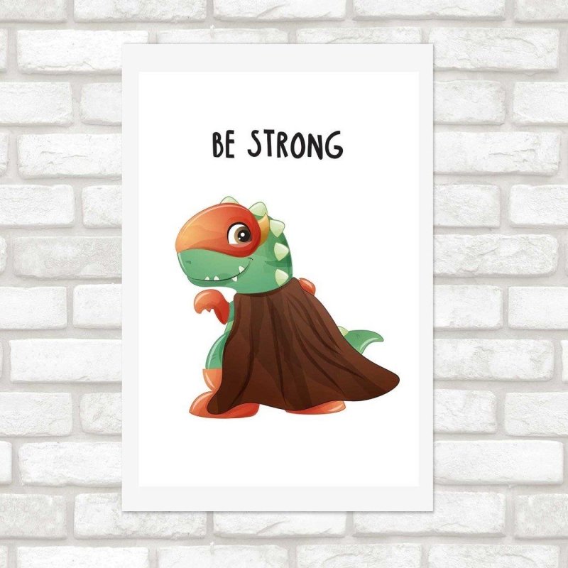 Poster Decorativo Infantil Super Dinossauro N014242 - Papel na Parede