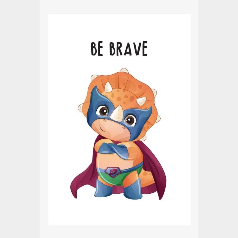 Poster Decorativo Infantil Super Dinossauro N014243 - Papel na Parede