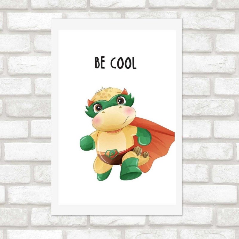 Poster Decorativo Infantil Super Dinossauro N014244 - Papel na Parede