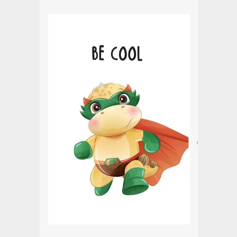 Poster Decorativo Infantil Super Dinossauro N014244 - Papel na Parede