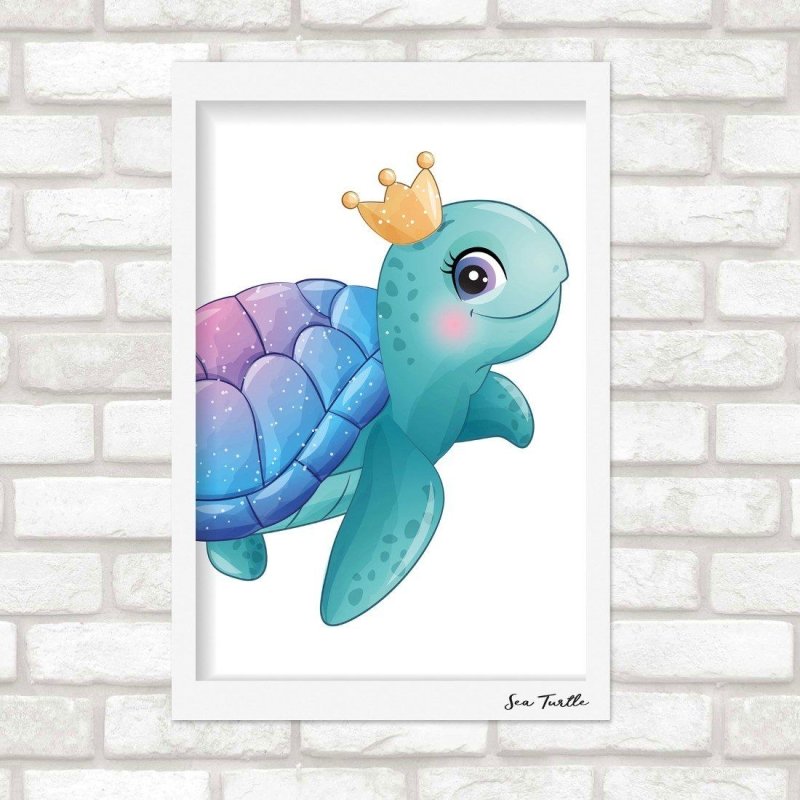 Poster Decorativo Infantil Tartaruga N015222 - Papel na Parede