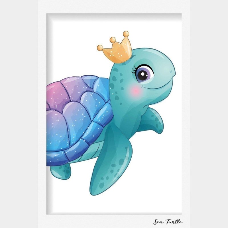 Poster Decorativo Infantil Tartaruga N015222 - Papel na Parede