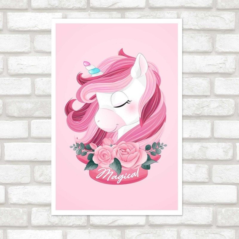 Poster Decorativo Infantil Unicórnio N014231 - Papel na Parede