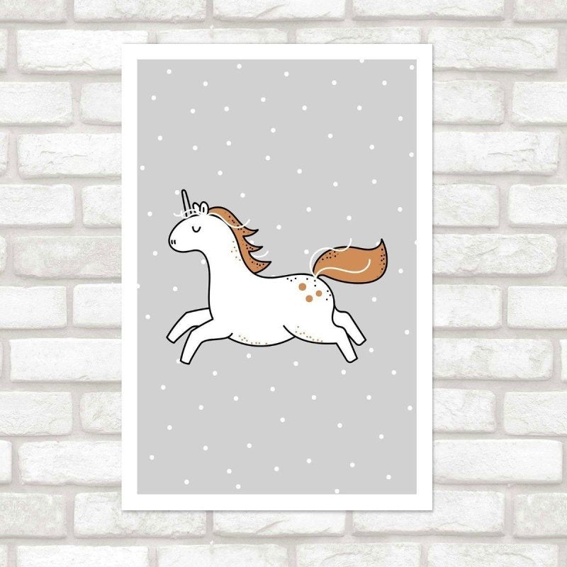 Poster Decorativo Infantil Unicórnio N016094 - Papel na Parede