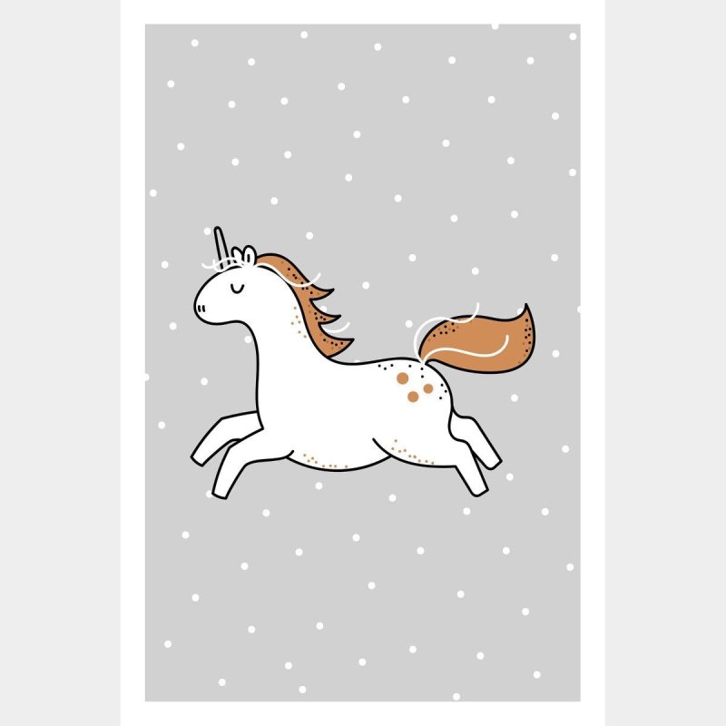 Poster Decorativo Infantil Unicórnio N016094 - Papel na Parede