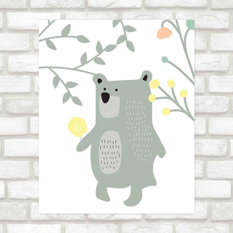 Poster Decorativo infantil urso PA0121 - Papel na Parede