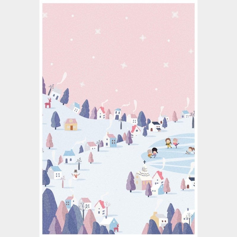 Poster Decorativo Infantil Vila Feliz N015266 - Papel na Parede