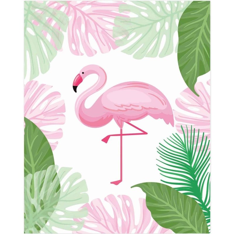 Poster Decorativo jovem flamingo PA067 - Papel na Parede