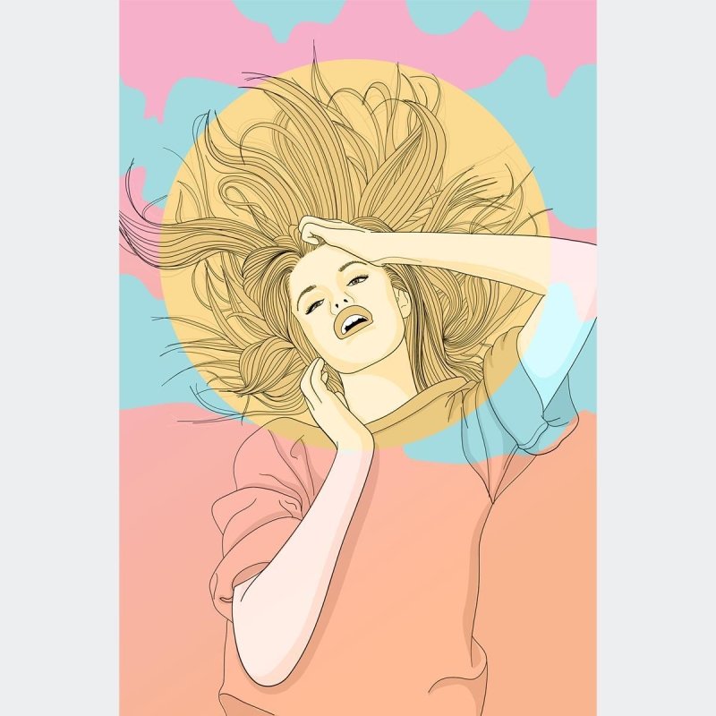 Poster Decorativo Jovem N010237 - Papel na Parede