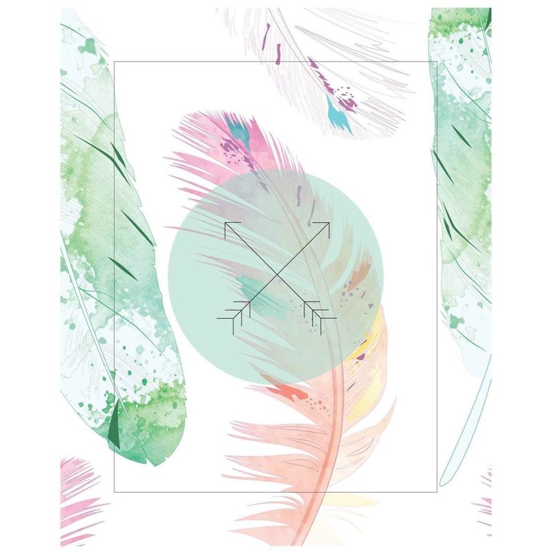 Poster Decorativo jovem penas PA0116 - Papel na Parede