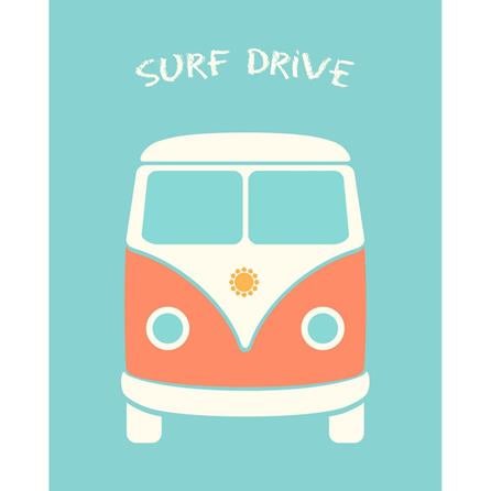 Poster Decorativo Kombi Surf Drive 070718 - Papel na Parede