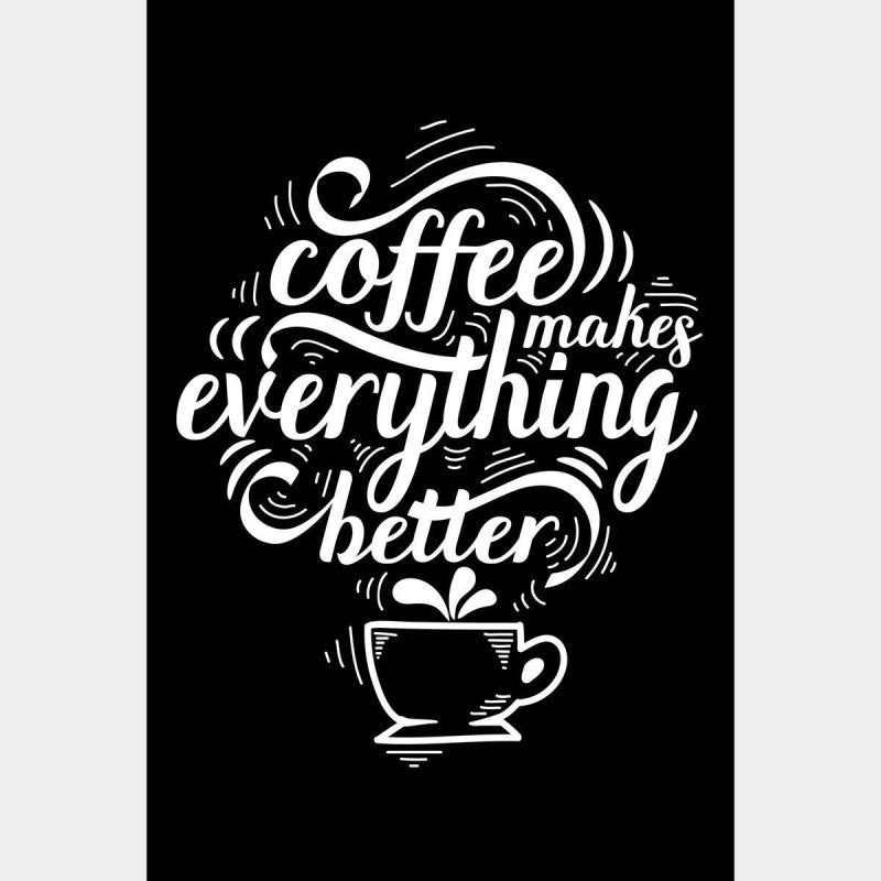 Poster Decorativo Lettering Coffee N010236 - Papel na Parede