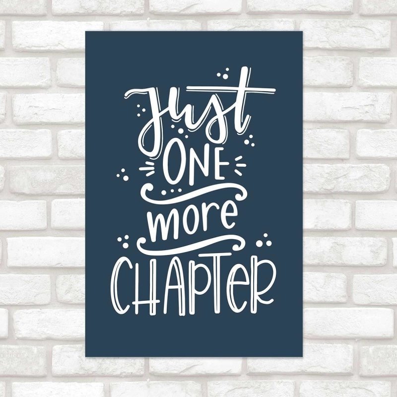 Poster Decorativo Lettering Livros N010219 - Papel na Parede