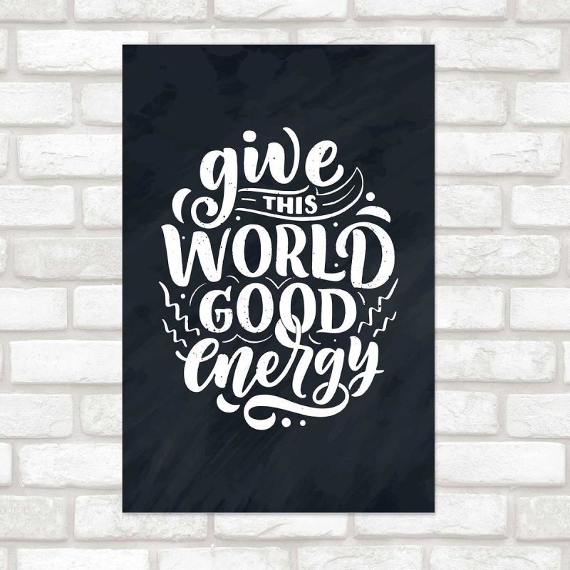 Poster Decorativo Lettering World N010253 - Papel na Parede