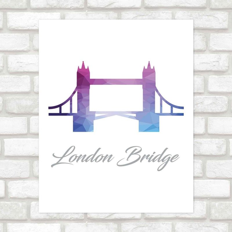 Poster Decorativo london Bridge PA085 - Papel na Parede