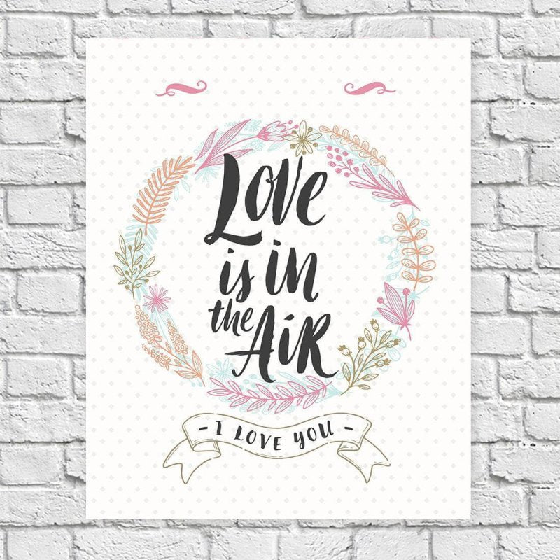 Poster Decorativo Love Is In The Air 166839 - Papel na Parede